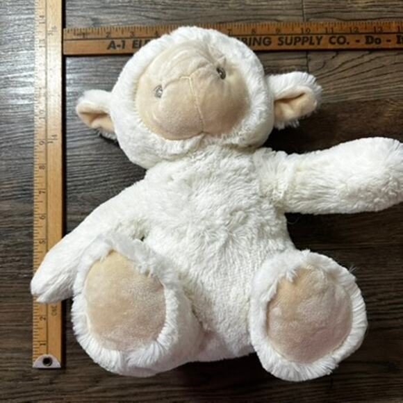 SILVER ONE Cream White Lamb Plush 12" Soft Cuddly Squishy - Picture 2 of 11